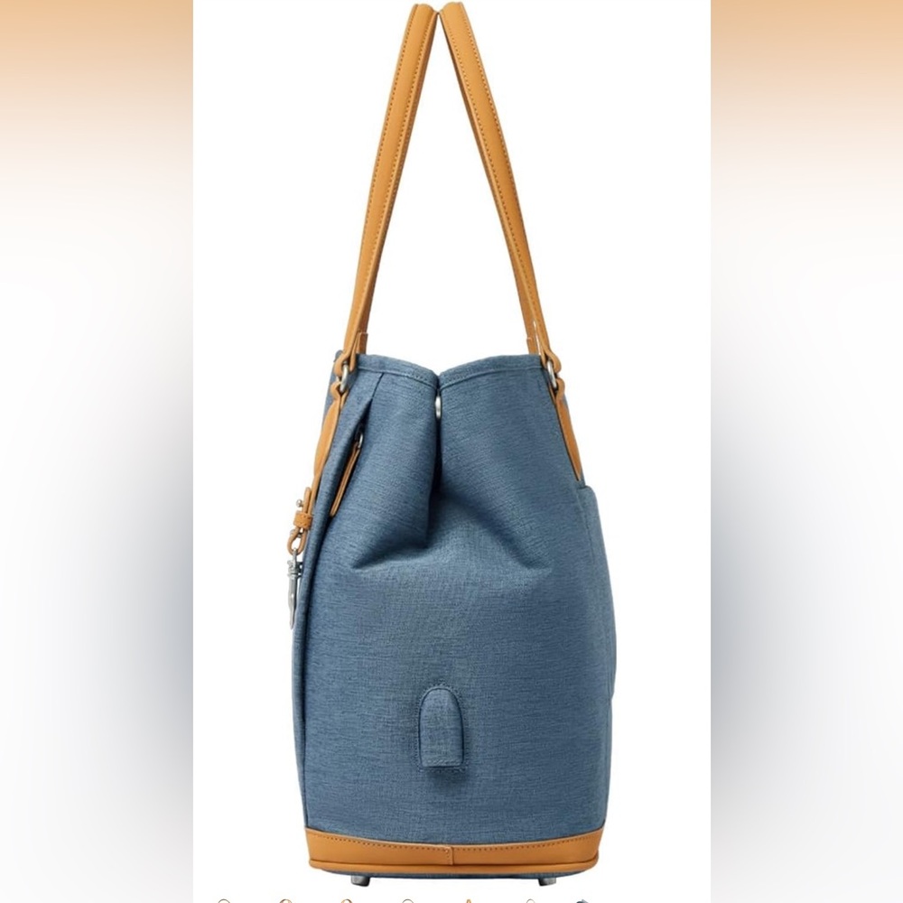 Nobadee Blue and Tan Travel Bag - Picture 5 of 6